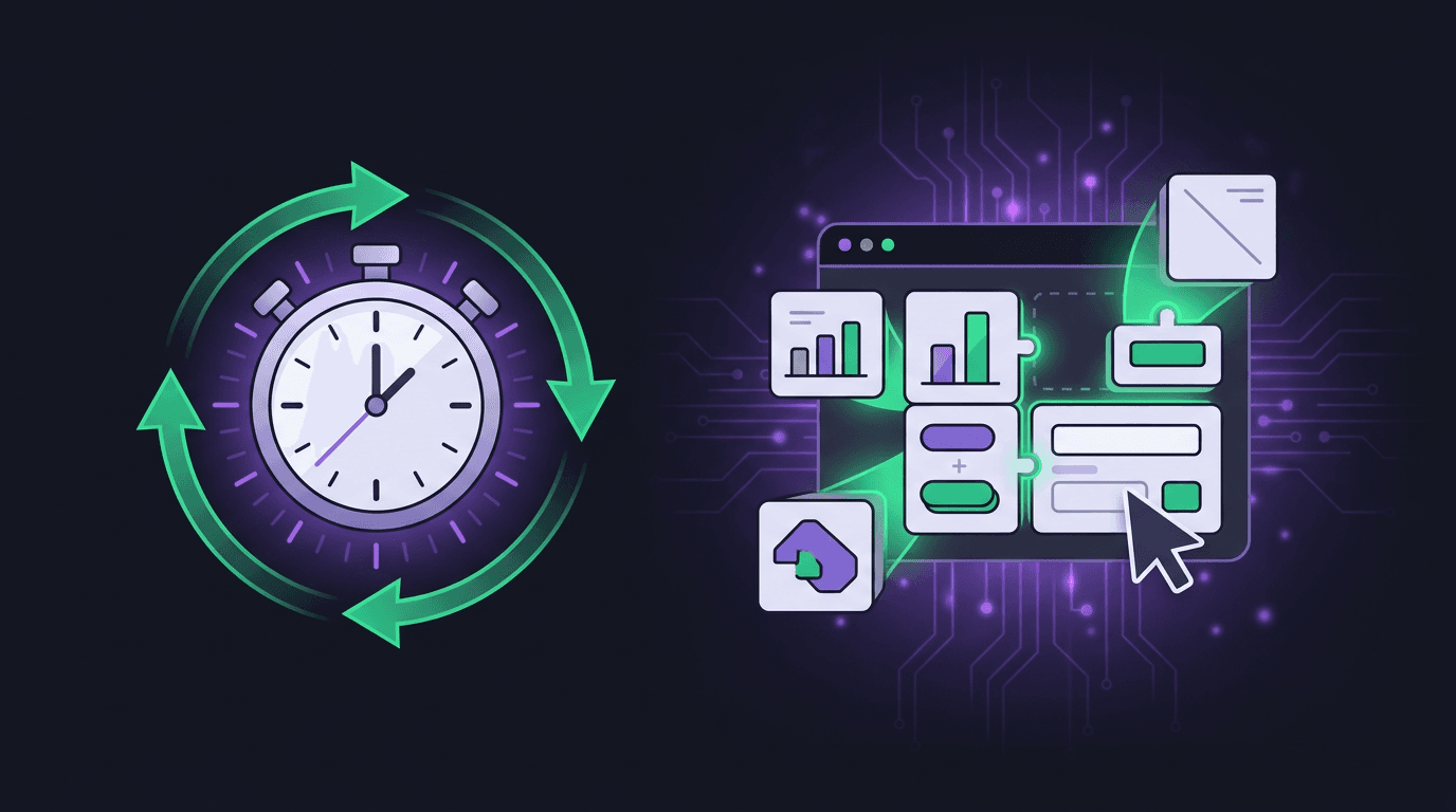 Scheduled automations and custom app building