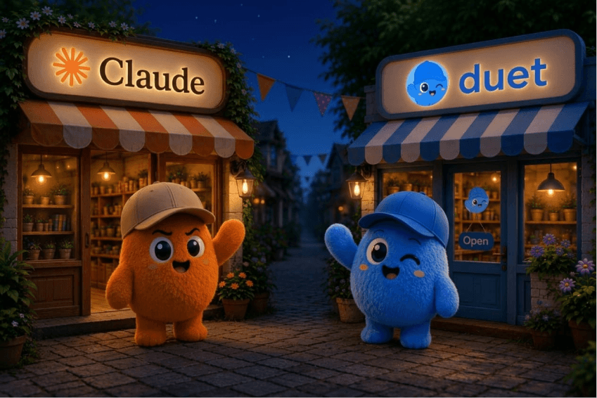 Duet vs Claude for Small Business: Which AI Runs Your Workflows in 2026?