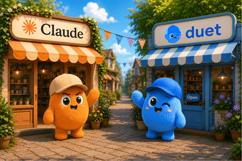 Duet vs Claude for Small Business: Which AI Runs Your Workflows in 2026?